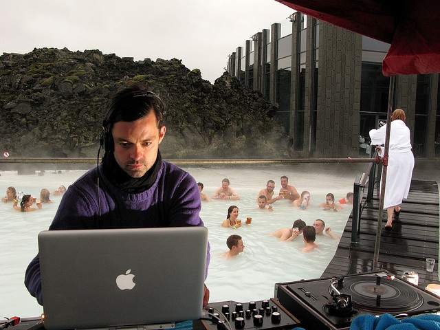 picture of a dj at the blue lagoon